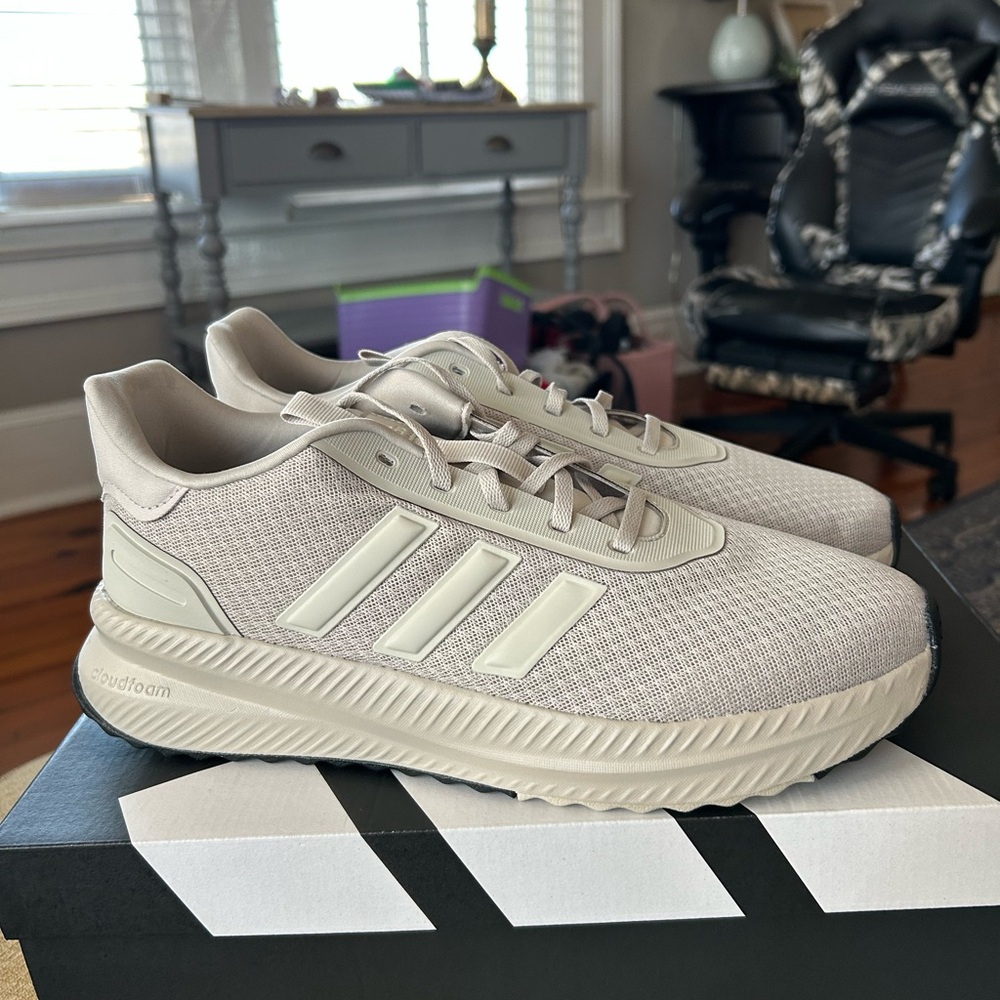 Adidas Light Beige Athletic Sneakers